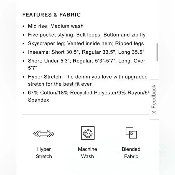 Express Mid Rise Ripped Skyscraper Jeans - Picture 16 of 16